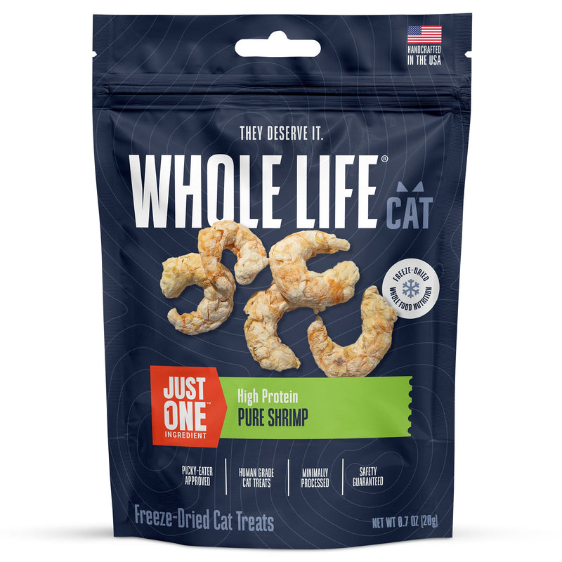 Just One Shrimp Cat Treats – Human Grade, Picky Eater Approved, Made in Our Own Kitchens