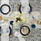 Bay Colors Blue Accent Plates - Set of 4