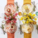 Butterfly Meadow Cottage Goldenrod Accent Plates - Set of 4