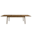 Amish Mid-Century Modern Expandable Leg Table with Butterfly Leaf