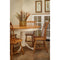 Amish Reeded Round Single Pedestal Expandable Dining Table