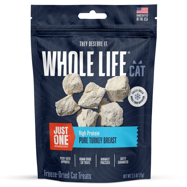 Just One Turkey Cat Treats – Human Grade, Picky Eater Approved, Made in Our Own Kitchens