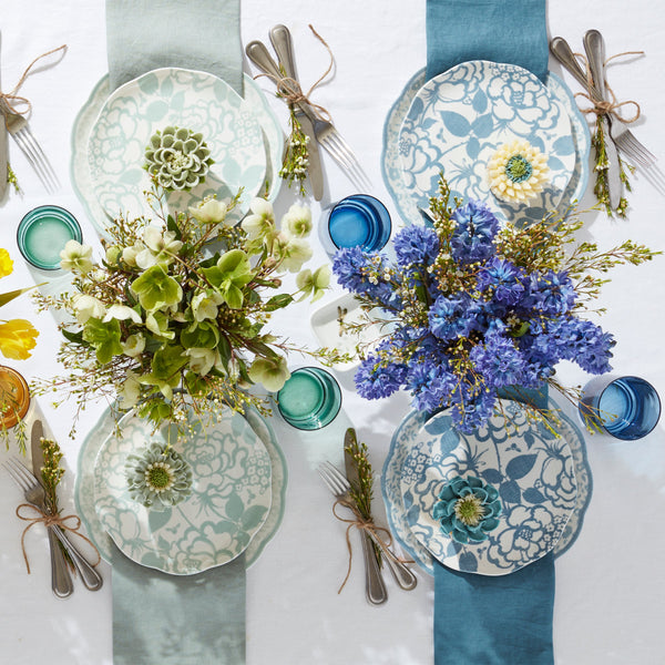 Butterfly Meadow Cottage Cornflower 12-Piece Dinnerware Set
