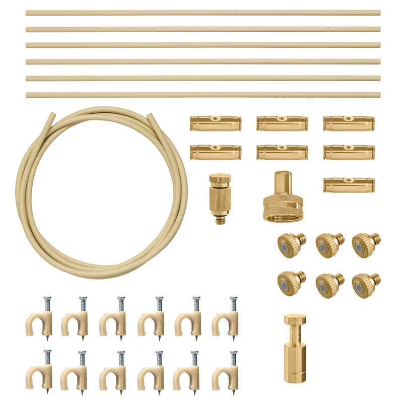 Professional 12 Ft. Brass Slip-Lok Mist Cooling System