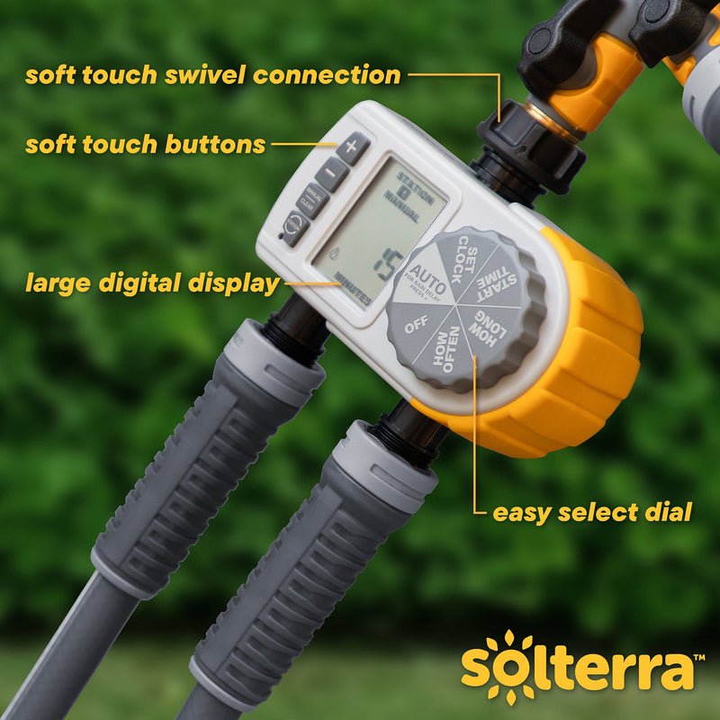 Single-Dial Two-Outlet Hose Timer