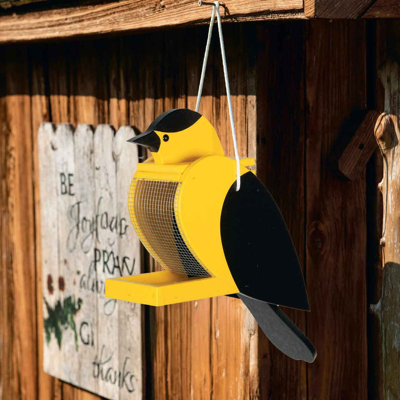 Amish Finch Shaped poly bird feeder