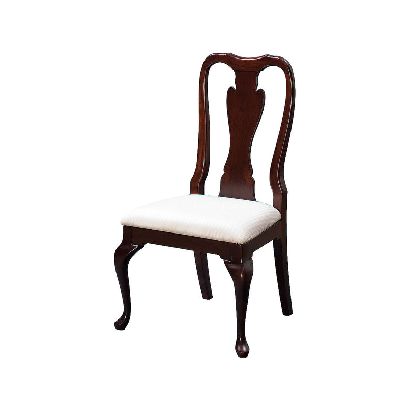 Amish 44"x 66" Queen Anne Cherry Expandable Table with 6 Chairs