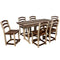 Amish Long Beach Patio Poly 36"x 72" Counter Table & Chairs for 6