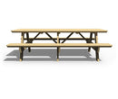 Amish 3ft x 8ft Solid Pine Wood Picnic Table