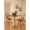 Amish Hawthorne Round Single Pedestal Counter Height Dining Table