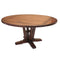 Amish Coventry Square to Round Pedestal Table