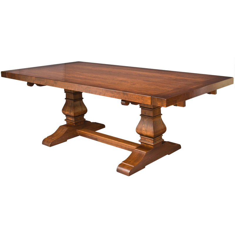 Amish Tuscany Rectangular Trestle Dining Table
