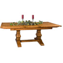 Amish Tuscany Expandable Rectangular Trestle Dining Table