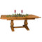 Amish Tuscany Expandable Rectangular Trestle Dining Table