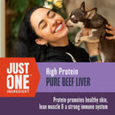 Just One Ingredient Beef Liver Treats For Dogs.  Human Grade and Grain Free - Made In Our Own Kitchen