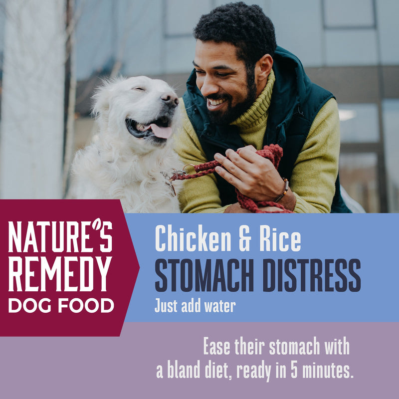 Nature’s Remedy Chicken & Rice for Dogs.  Human-Grade Interim Diet for Stomach Upset - Made in Our Own Kitchens