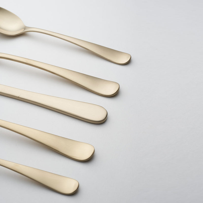 Rhiannon Champagne Satin 20 Piece Flatware Set