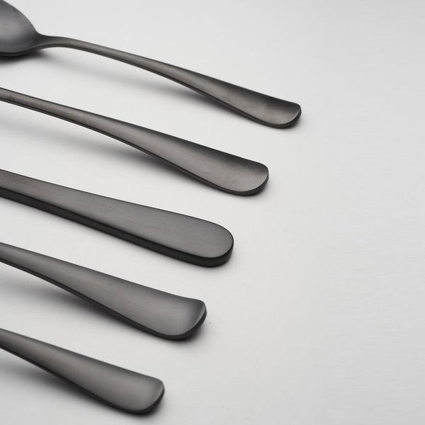 Rhiannon Black Satin 20 Piece Flatware Set