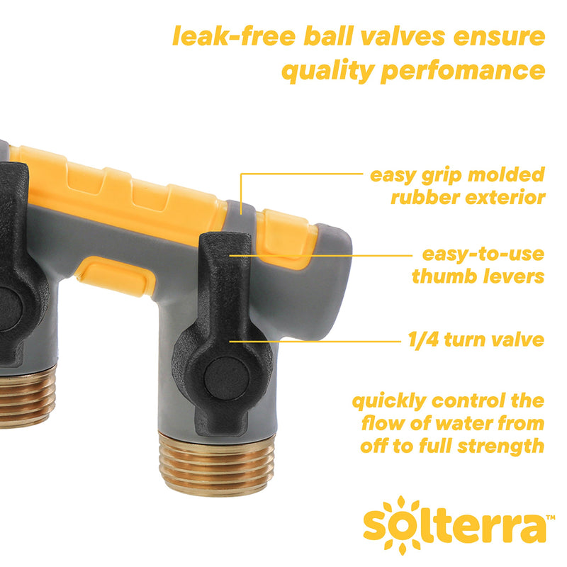 Garden Hose Manifold with Shut-offs