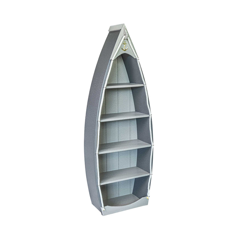 Amish 6' Poly Outdoor rowboat shaped book shelf