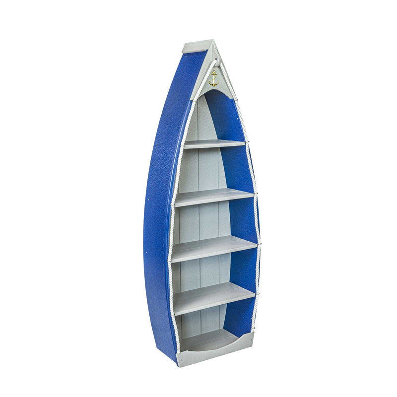 Amish 6' Poly Outdoor rowboat shaped book shelf