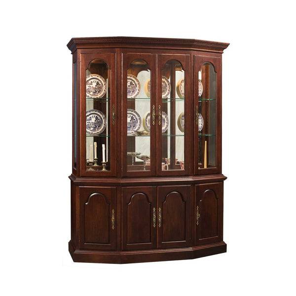 Amish Queen Anne 4 Door Canted Hutch