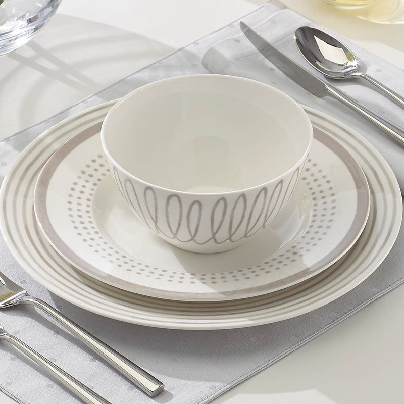 Charlotte Street Grey East 4-Piece Place Setting