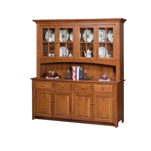 Amish Shaker 4 Door Dining Storage Hutch