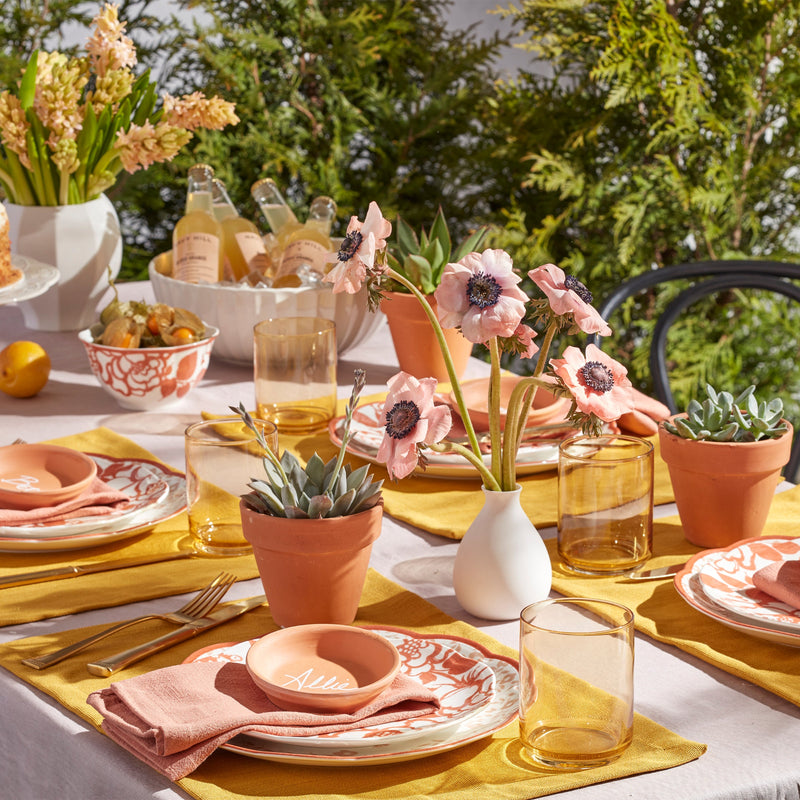 Butterfly Meadow Cottage Saffron Accent Plates - Set of 4