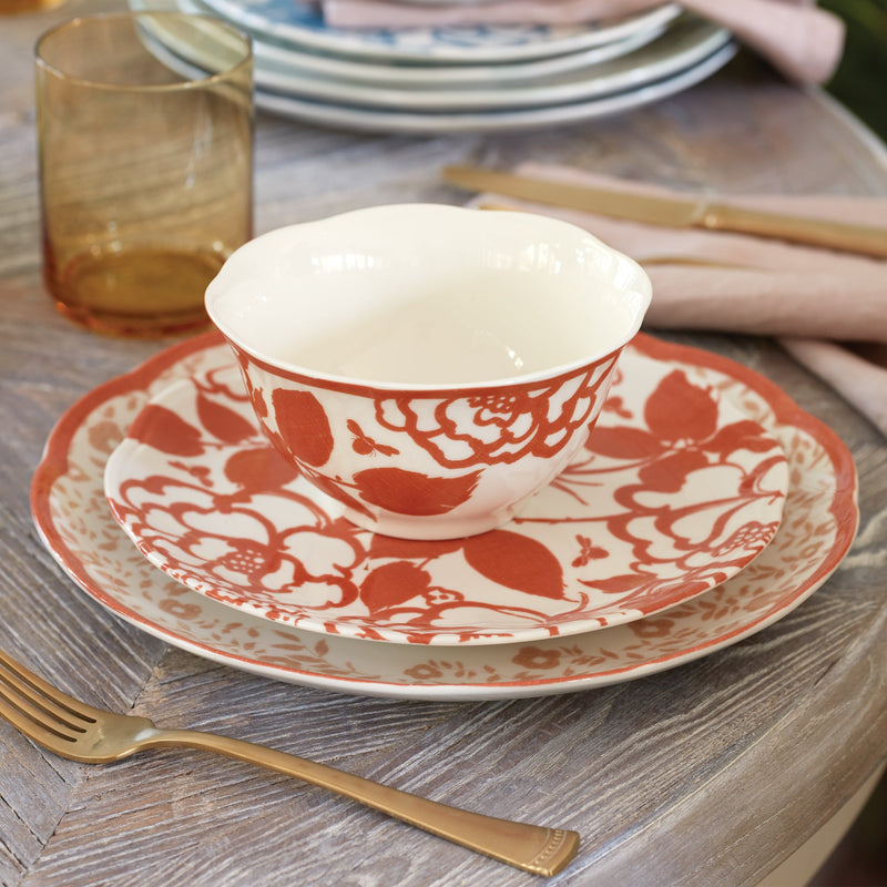 Butterfly Meadow Cottage Saffron Rice Bowls - Set of 4