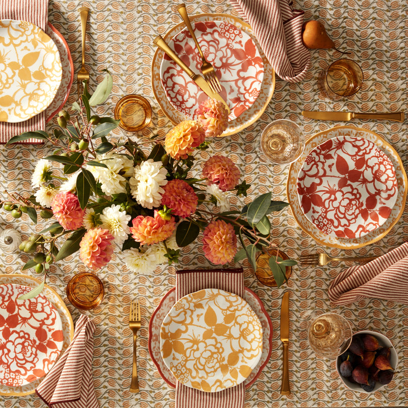 Butterfly Meadow Cottage Saffron Accent Plates - Set of 4