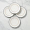 Make It Pop Dinner Plates - Set of 4 - Black/Gold
