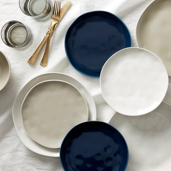 Bay Colors Grey Dinner Plates - Set of 4