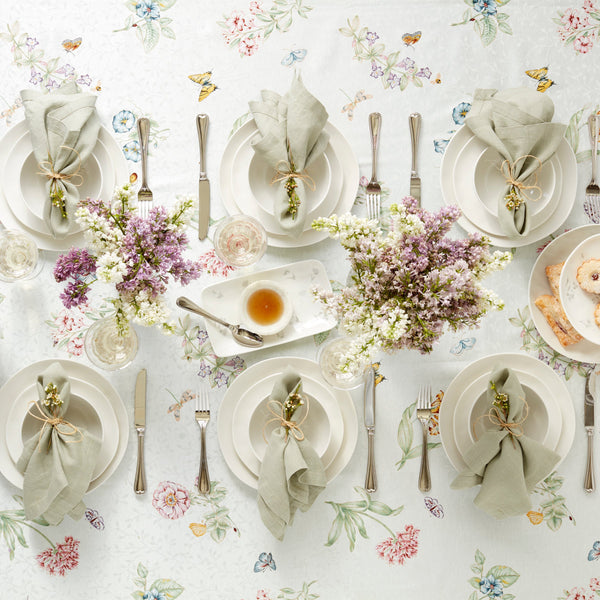 Bay Colors White Dinner Plates - Set of 4