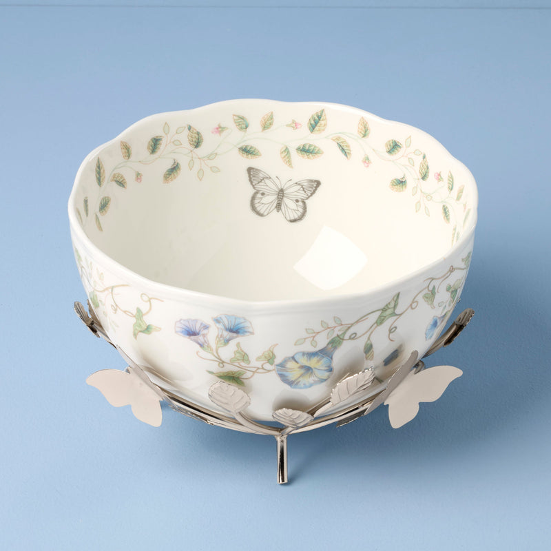Butterfly Meadow 25th Anniversary Bowl With Stand