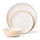 24 Seven Colors Sunbaked 12-Piece Dinnerware Set