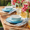 24 Seven Colors Turquoise 12-Piece Dinnerware Set
