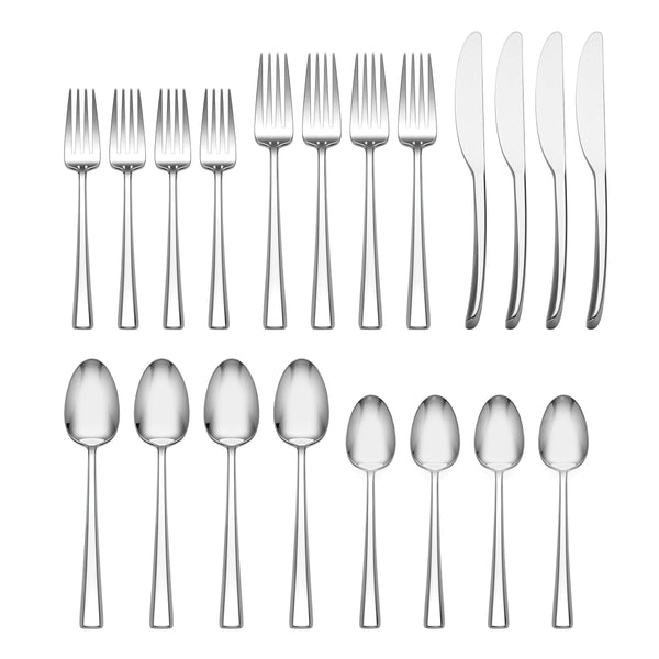 Maxine Mirror 20 Piece Flatware Set