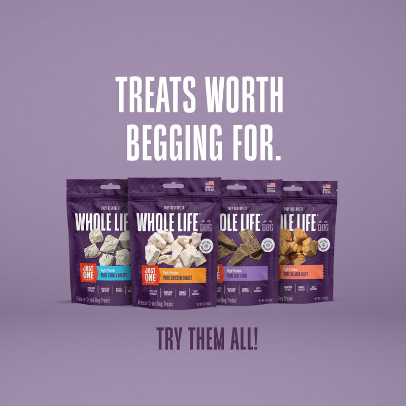 Just One Ingredient Variety Pack for Dogs:  Human Grade and Grain Free - Made In Our Own Kitchen. Save 10% + Free Shipping