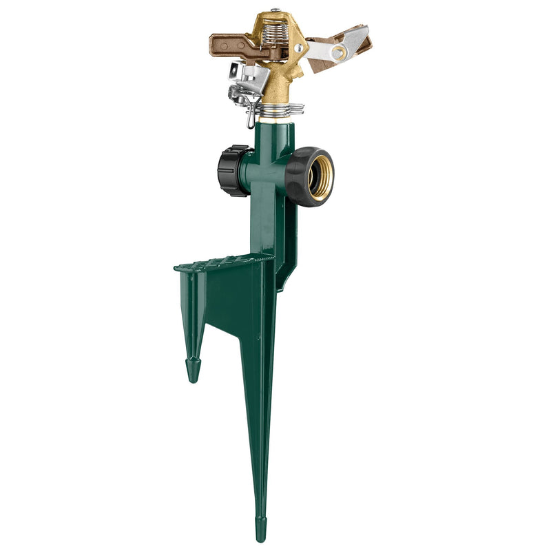 1/2-in. Brass Impact Sprinkler on Metal Step Spike
