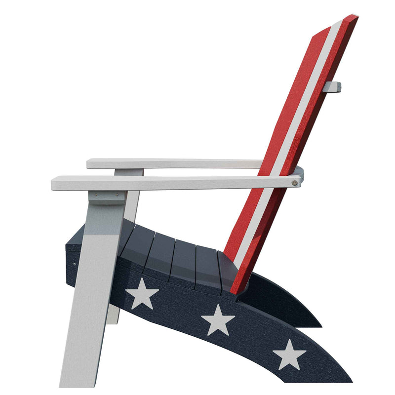 Amish Adirondack Coastal Patio Patriot Chair