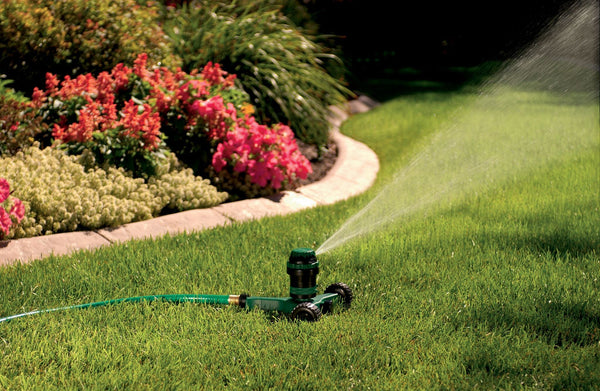 H2O-Six® Gear-Drive Sprinkler on Plastic Wheel Base