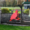 Amish Cardinal Shaped poly bird feeder