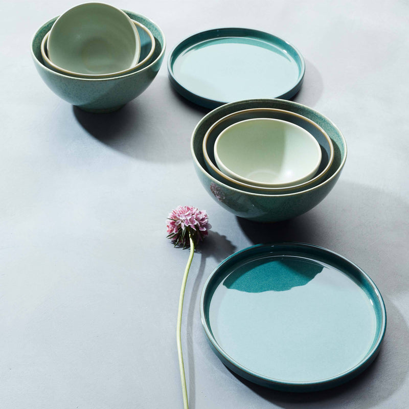 Luna Green 8-Piece Dinnerware Set