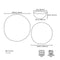 Bay Colors Grey 12-Piece Dinnerware Set