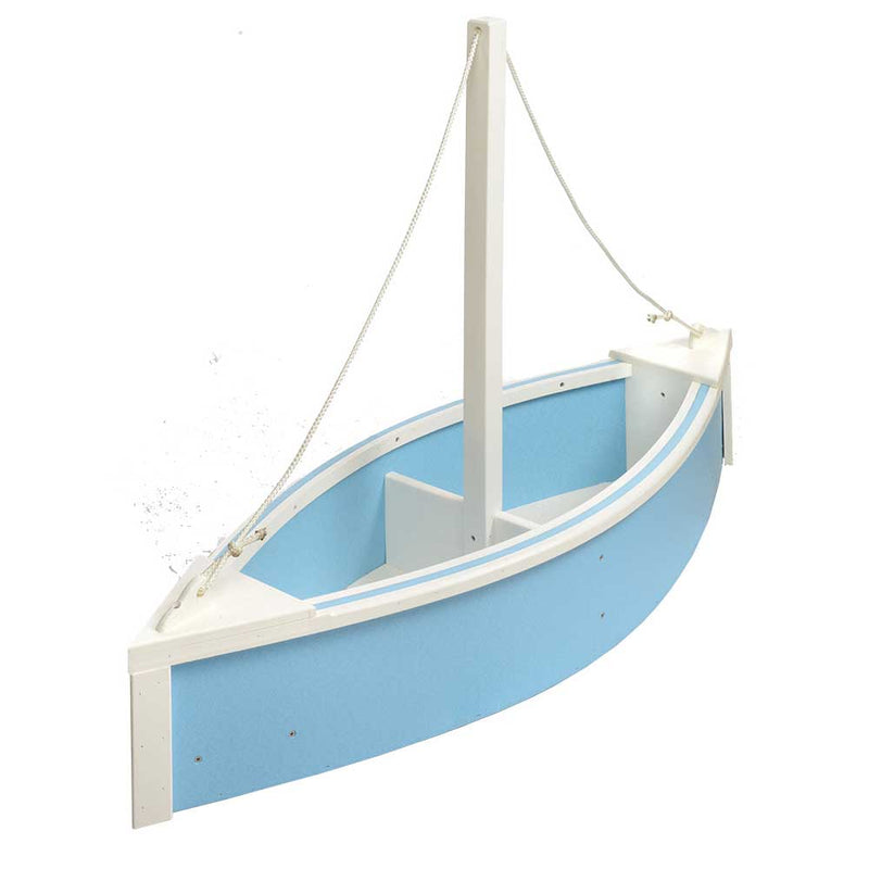 Amish Sailboat Shaped 47" Outdoor Poly Planter