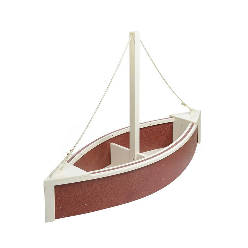 Amish Sailboat Shaped 47" Outdoor Poly Planter