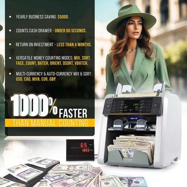 Kolibri Signature V2 Mixed Bill Counter