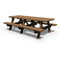 Amish 3x8 Solid Pine Wood Picnic Table - snyders.furniture