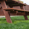 Amish 3ft x 8ft Solid Pine Wood Picnic Table